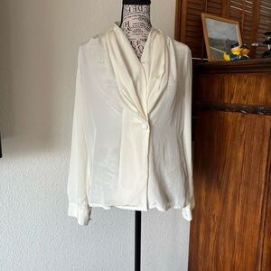 Elegant White Women's Blouse
